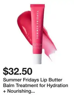 Sephora Summer Fridays Lip Butter Balm Treatment for Hydration + Nourishing Shine offer