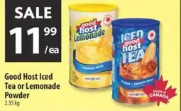 Co-op Good host iced tea or lemonade powder offer