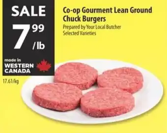 Co-op Co-op gourment lean ground chuck burgers offer