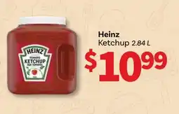Wholesale Club HEINZ KETCHUP, 2.84 L offer