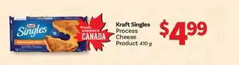 Wholesale Club KRAFT SINGLES PROCESS CHEESE PRODUCT 410 G offer