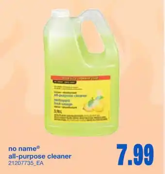 Wholesale Club NO NAME ALL-PURPOSE CLEANER offer