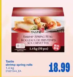 Wholesale Club TASTIE SHRIMP SPRING ROLLS offer