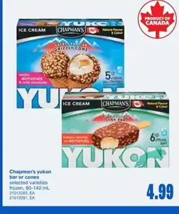 Wholesale Club CHAPMAN'S YUKON BAR OR CONES, 90-140 ML offer