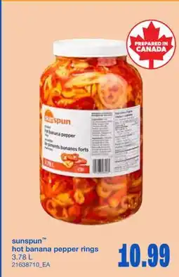 Wholesale Club HOT BANANA PEPPER RINGS, 3.78 L offer