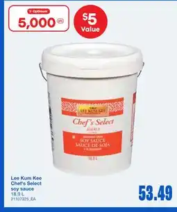 Wholesale Club CHEF'S SELECT SOY SAUCE, 18.9 L offer