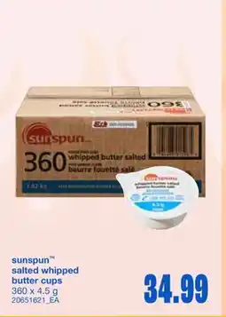 Wholesale Club SALTED WHIPPED BUTTER CUPS, 360 X 4.5 G offer
