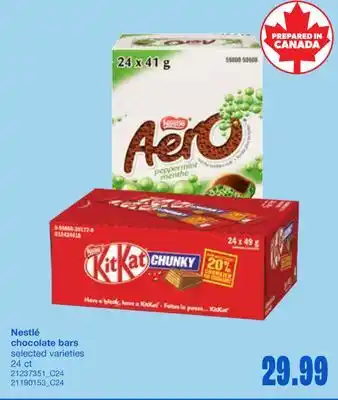 Wholesale Club CHOCOLATE BARS, 24 CT offer