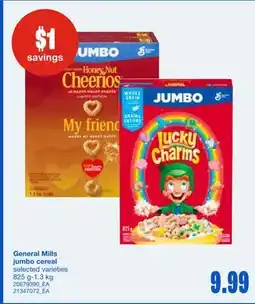 Wholesale Club JUMBO CEREAL, 825 G-1.3 KG offer