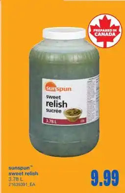 Wholesale Club SWEET RELISH, 3.78 L offer