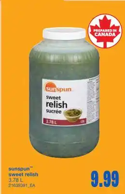 Wholesale Club SWEET RELISH, 3.78 L offer