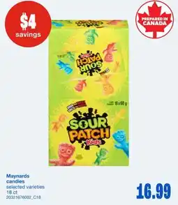 Wholesale Club MAYNARDS CANDIES, 18 CT offer