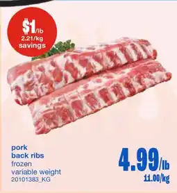 Wholesale Club PORK BACK RIBS offer