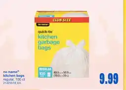 Wholesale Club KITCHEN BAGS REGULAR, 100 CT offer