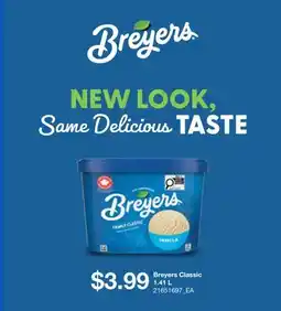 Wholesale Club BREYERS CLASSIC, 1.41 L offer