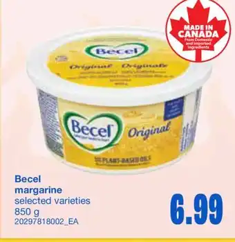 Wholesale Club BECEL MARGARINE, 850 G offer