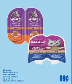 Wholesale Club WHISKAS PERFECT PORTIONS WET CAT FOOD, 75 g-1.8 kg offer