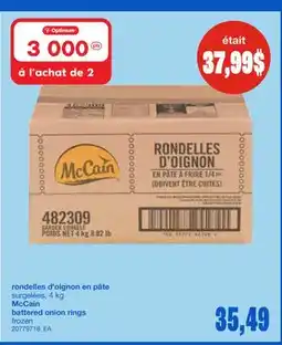 Wholesale Club RONDELLES D'OIGNON EN PÂTE, 4 KG offer