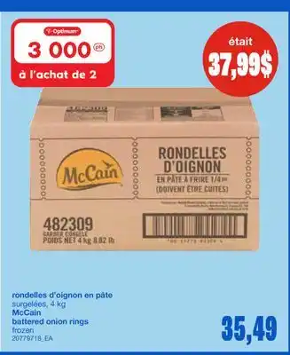Wholesale Club RONDELLES D'OIGNON EN PÂTE, 4 KG offer