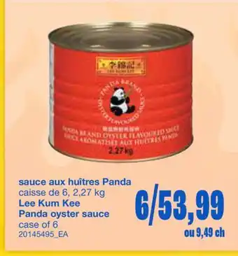 Wholesale Club SAUCE AUX HUÎTRES PANDA, caisse de 6, 2,27 kg offer