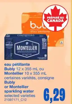 Wholesale Club EAU PÉTILLANTE, 12 x 355 mL OU 10 x 355 mL offer