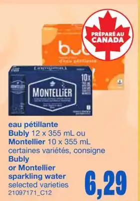 Wholesale Club EAU PÉTILLANTE, 12 x 355 mL OU 10 x 355 mL offer
