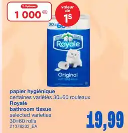Wholesale Club PAPIER HYGIÉNIQUE, 30=60 ROULEAUX offer