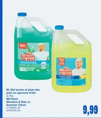 Wholesale Club BRUINE ET PLUIE DES PRÉS OU AGRUMES D'ÉTÉ, 3,78 L offer
