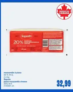 Wholesale Club MOZZARELLA À PIZZA, 2,4 KG offer