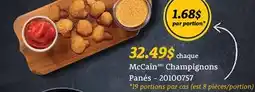 Wholesale Club CHAMPIGNONS PANÉS offer