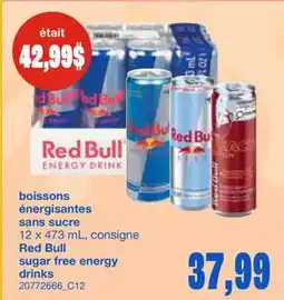 Wholesale Club BOISSONS ÉNERGISANTES SANS SUCRE, 12 X 473 ML offer