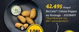 Wholesale Club CRÈME POPPER AU FROMAGE offer