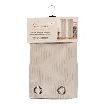 Giant Tiger Adamo Home Jacquard Textured Curtain Panels with Grommets, 84-in, Grey, 2-Pack offer