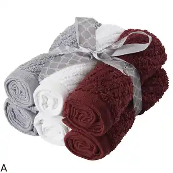 Giant Tiger HomeStyles Cotton Facecloths, 12-in., 6 Pack offer