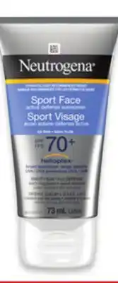 Walmart Neutrogena Oil-Free Sport Face 73 mL offer