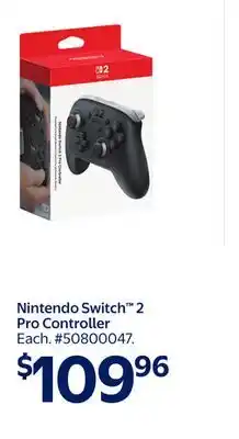 Walmart Nintendo Switch 2 Pro Controller offer