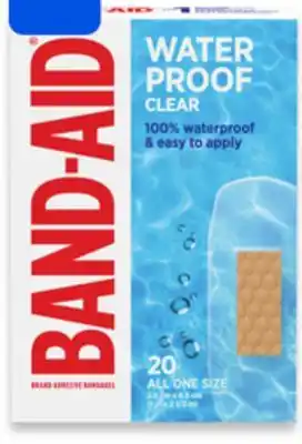 Walmart Band-Aid Waterproof Clear 20s Bandages offer