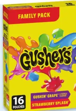 Walmart Gusher Fruit Flavoured Snacks Family Pack offer