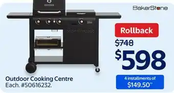 Walmart Outdoor Cooking Centre offer