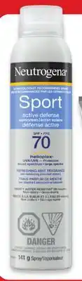 Walmart Neutrogena Spray 141 g Sunscreen SPF 70 offer