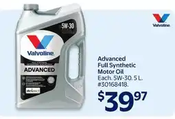 Walmart Valvoline Advanced Full Synthetic Motor Oil offer