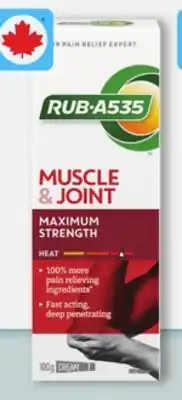 Walmart Rub A535 Muscle & Joint Maximum Strength Cream offer