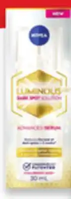 Walmart Nivea Luminous Advanced Serum 30 mL or Cream 50 mL offer