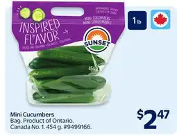 Walmart Mini Cucumbers offer