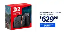 Walmart Nintendo Switch 2 Console offer