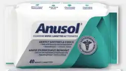 Walmart Anusol Cleansing Wipes 40s offer