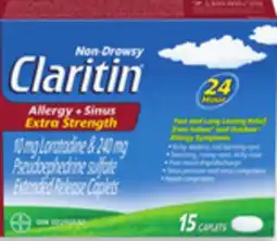 Walmart Claritin 40s or Allergy + Sinus 15s offer
