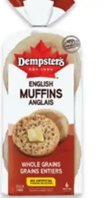 Walmart Dempster's English Muffins 6-Pack offer