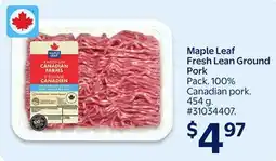 Walmart Maple Leaf Fresh Lean Ground Pork offer