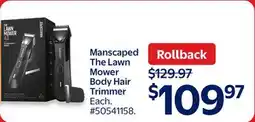 Walmart Manscaped The Lawn Mowers Body Hair Trimmer offer